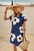 MyWestern Whimsical Blooms: Knee-Length Floral Dress