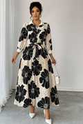 MyWestern monochrome floral dress