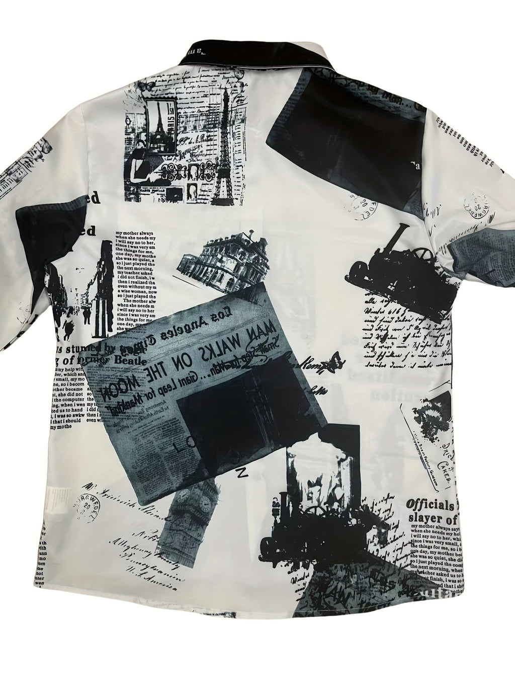 MyWestern Women's Monochrome Vintage Print Shirt