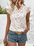 Westen Love Rolled-Up Short Sleeves Round Neckline Relaxed Fit Top For Women & Girls