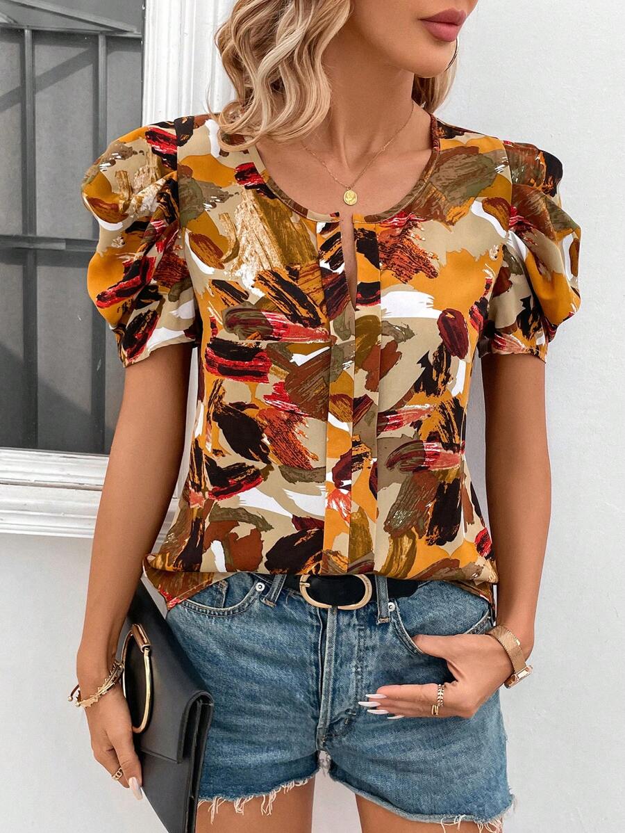 MyWesternTrendy Women's Western Top with Artistic Vibes
