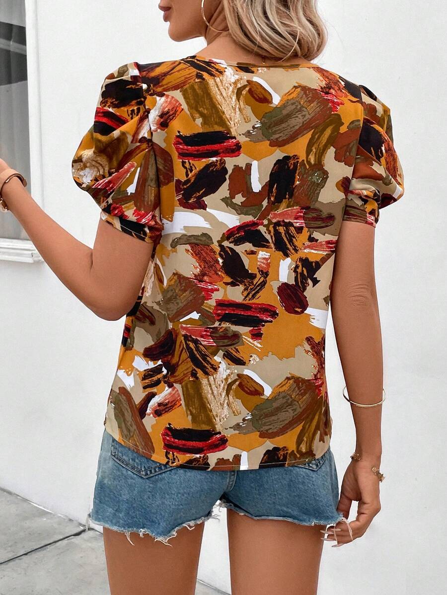 MyWesternTrendy Women's Western Top with Artistic Vibes