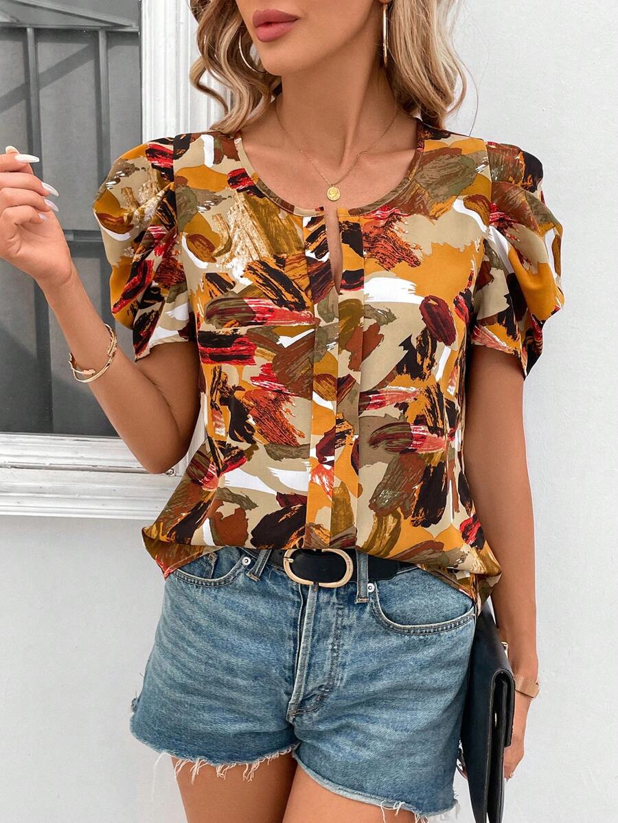 MyWesternTrendy Women's Western Top with Artistic Vibes