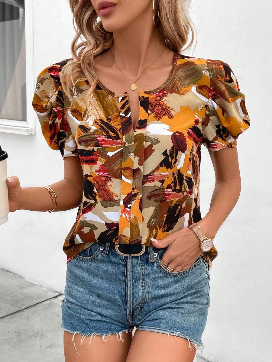 MyWesternTrendy Women's Western Top with Artistic Vibes